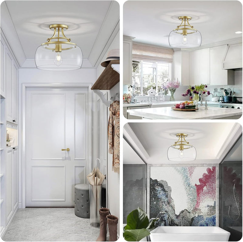 Chandelier Rustic Farmhouse Industrial Round Ceiling Pendant LED