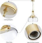 Chandelier Rustic Farmhouse Industrial Round Ceiling Pendant LED