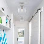 Chandelier Rustic Farmhouse Industrial Round Ceiling Pendant LED