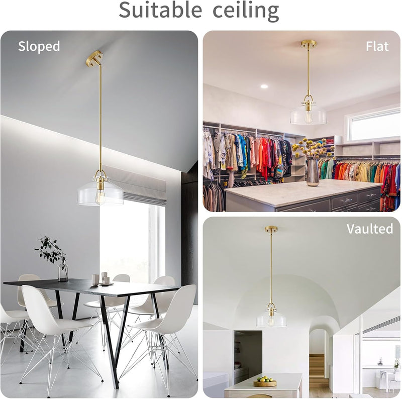 Chandelier Rustic Farmhouse Industrial Round Ceiling Pendant LED