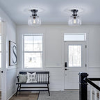 Chandelier Rustic Farmhouse Industrial Round Ceiling Pendant LED
