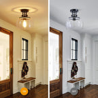 Chandelier Rustic Farmhouse Industrial Round Ceiling Pendant LED