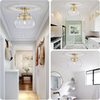 Chandelier Rustic Farmhouse Industrial Round Ceiling Pendant LED
