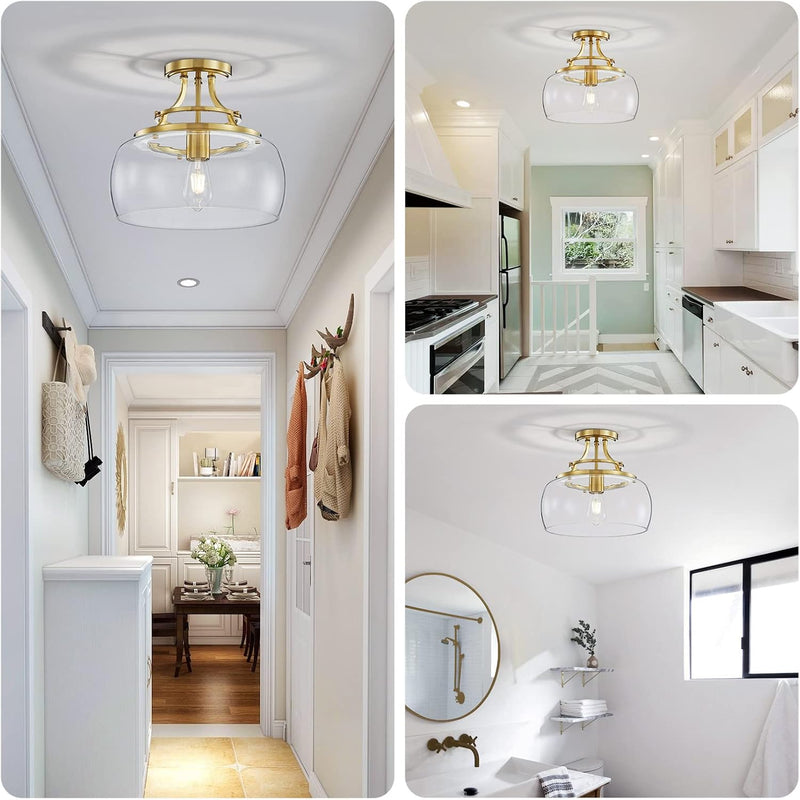 Chandelier Rustic Farmhouse Industrial Round Ceiling Pendant LED