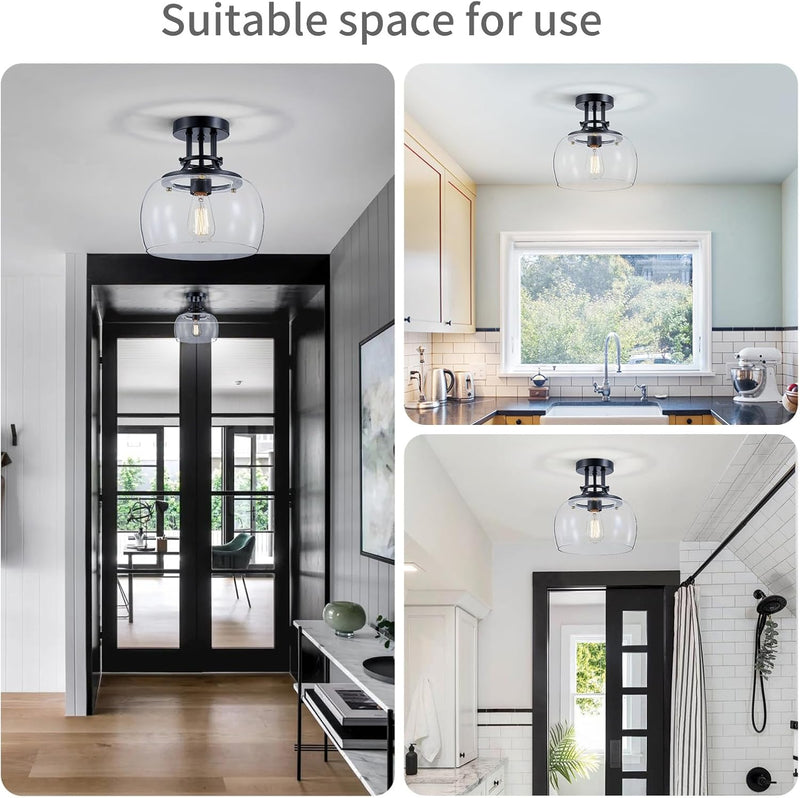 Chandelier Rustic Farmhouse Industrial Round Ceiling Pendant LED