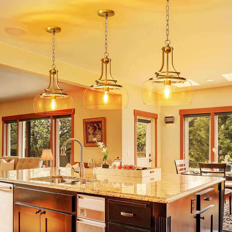 Chandelier Rustic Farmhouse Industrial Round Ceiling Pendant LED