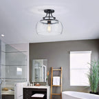 Chandelier Rustic Farmhouse Industrial Round Ceiling Pendant LED
