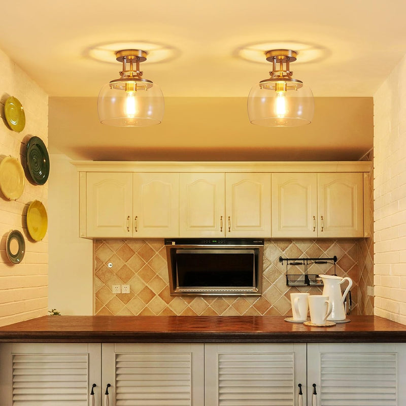 Chandelier Rustic Farmhouse Industrial Round Ceiling Pendant LED