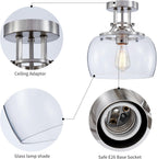 Chandelier Rustic Farmhouse Industrial Round Ceiling Pendant LED