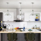 Chandelier Rustic Farmhouse Industrial Round Ceiling Pendant LED