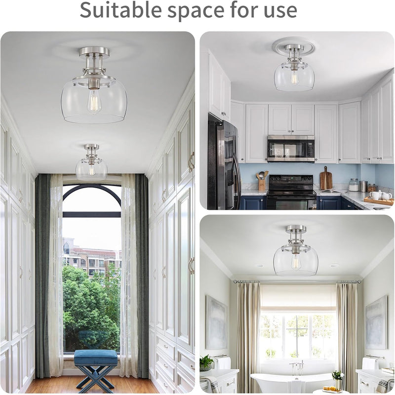 Chandelier Rustic Farmhouse Industrial Round Ceiling Pendant LED