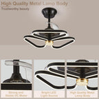 Chandelier with Fan Modern: 8 Lights Milky Globe