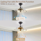 Chandelier with Fan Modern: 8 Lights Milky Globe