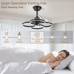 Chandelier with Fan Modern: 8 Lights Milky Globe