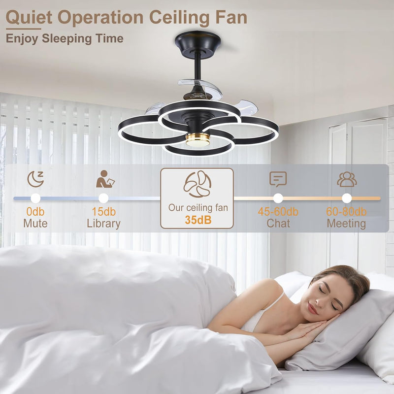 Chandelier with Fan Modern: 8 Lights Milky Globe