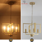 Chandeliers Ceiling Light 15” Chandelier Imitation Wood Grain