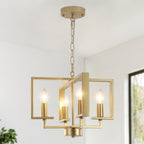 Chandeliers Ceiling Light 15” Chandelier Imitation Wood Grain