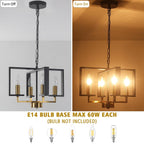 Chandeliers Ceiling Light 15” Chandelier Imitation Wood Grain