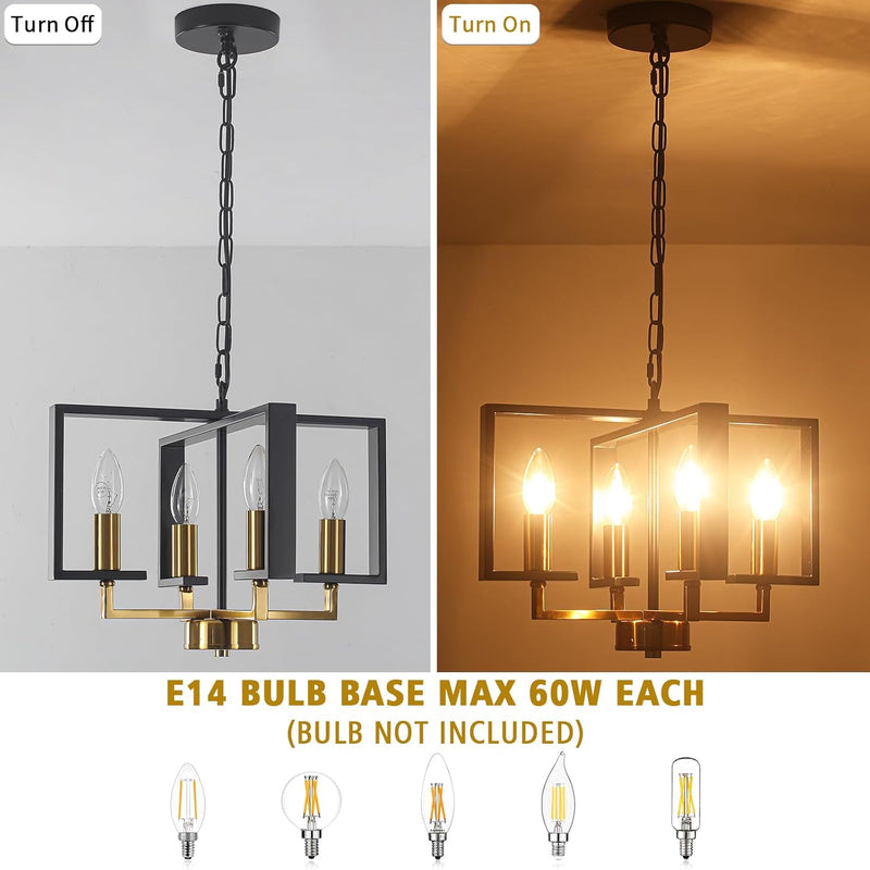 Chandeliers Ceiling Light 15” Imitation Wood Grain Pendant