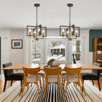 Chandeliers Ceiling Light 15” Chandelier Imitation Wood Grain
