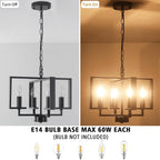 Chandeliers Ceiling Light 15” Chandelier Imitation Wood Grain