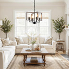 Chandeliers Ceiling Light 15” Chandelier Imitation Wood Grain