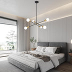 Chandeliers Ceiling Light 6 Lights Sputnik Height Adjustable