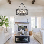 Chandeliers Ceiling Light 8 Lights Wagon Wheel Chandelier