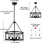 Chandeliers Ceiling Light 8 Lights Wagon Wheel Chandelier