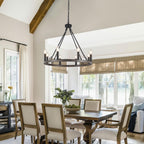Chandeliers Ceiling Light 8 Lights Wagon Wheel Chandelier