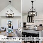 Chandeliers Ceiling Light 8 Lights Wagon Wheel Chandelier