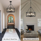 Chandeliers Ceiling Light 8 Lights Wagon Wheel Chandelier