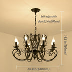 Chandeliers Ceiling Light Vintage French Country Style Shabby