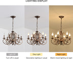 Chandeliers Ceiling Light Vintage French Country Style Shabby