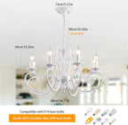 Chandeliers Ceiling Light Vintage French Country Style Shabby