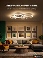 Chandeliers Ceiling Light with Remote App 6 Rings