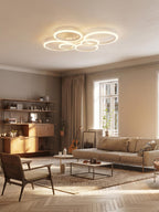 Chandeliers Ceiling Light with Remote App 6 Rings