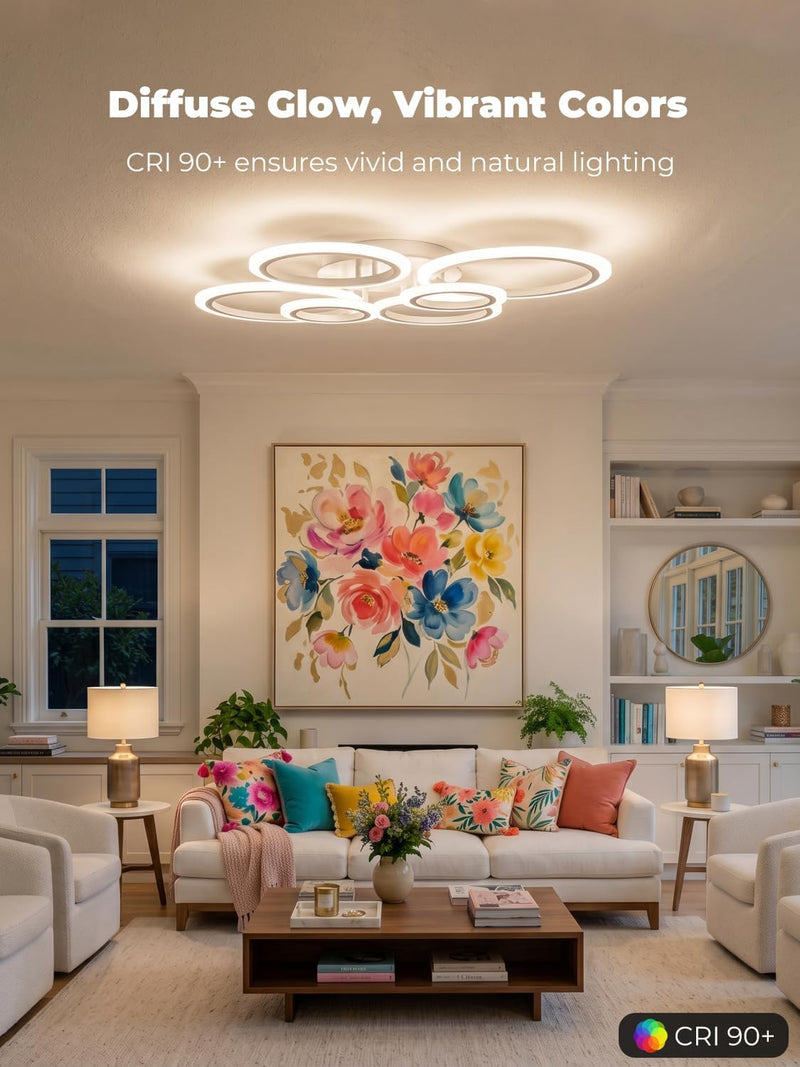 Chandeliers Ceiling Light with Remote Control App LED