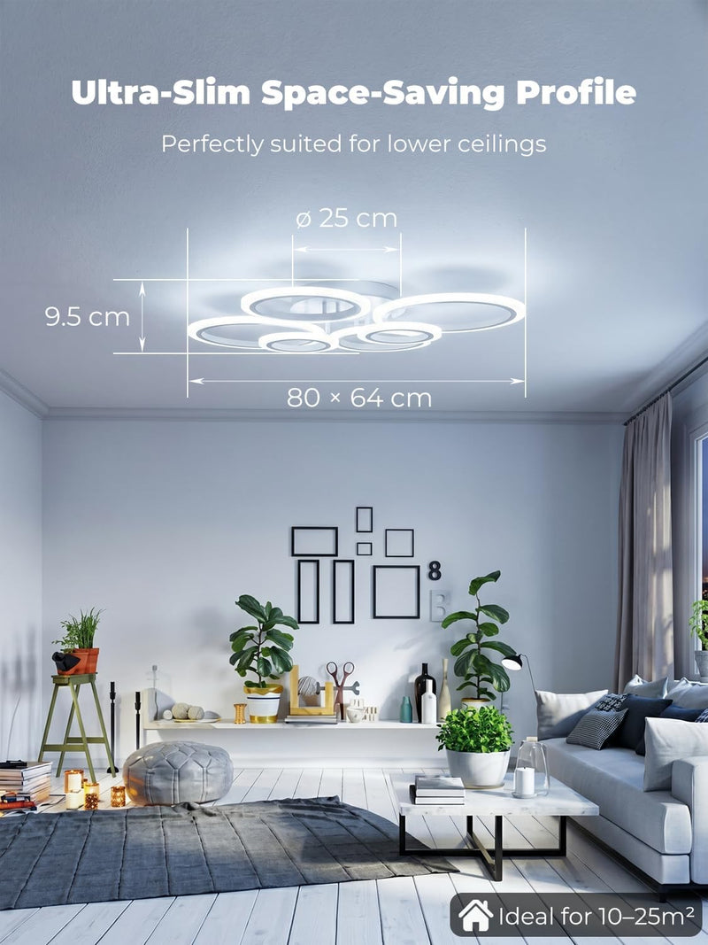 Chandeliers Ceiling Light with Remote Control App LED