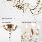 Chandeliers Ceiling Lights 6 Modern Crystal Chandelier