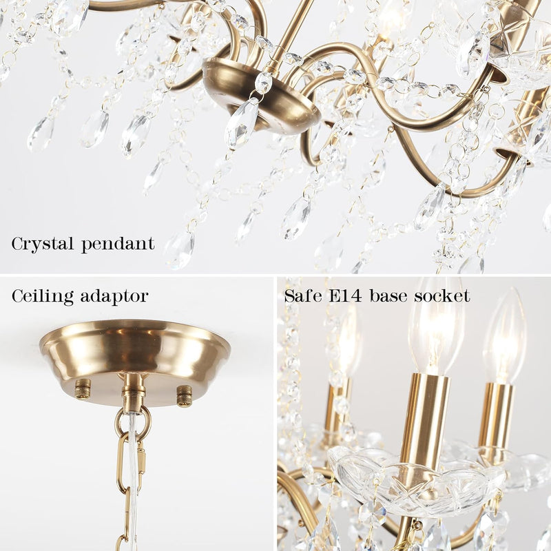 Chandeliers Ceiling Lights 6 Modern Crystal Chandelier