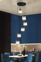 Chandeliers for High Ceilings Modern Crystal Pendant Light