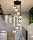 Chandeliers for High Ceilings Modern Crystal Pendant Light