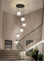 Chandeliers for High Ceilings Modern Crystal Pendant Light