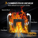 Changemoore Smokeless Fire Pit 19.6'' Triple Burn