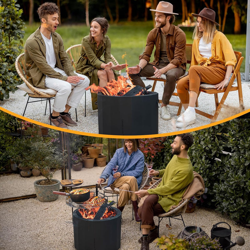 Changemoore Smokeless Fire Pit 19.6'' Triple Burn