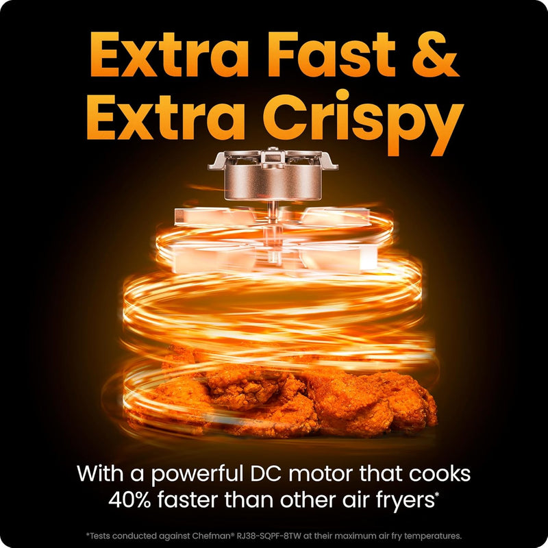 6-In-1 8.5L Air Fryer 230degreesc Xl Windowed Basket