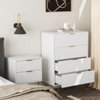 Chest of 4 Drawers for Bedroom 60x34x91CM Wood