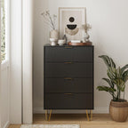 Chest of 4 Drawers for Bedroom 60x34x91CM Wood