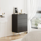 Chest of 4 Drawers for Bedroom 60x34x91CM Wood